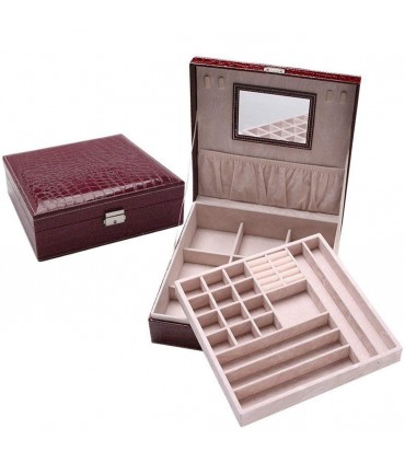 Луксозна кутия за бижута с огледало и много отделения - модел 2010