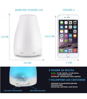 Дифузер с етерични масла за ароматерапия