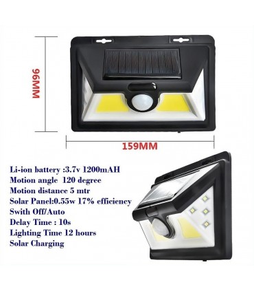 Мощна соларна индукционна лампа с 32 диода