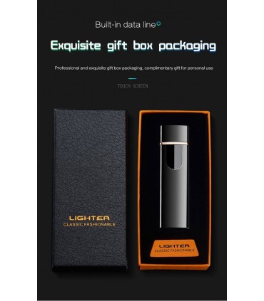 Слим USB запалка с тъч скрийн - модел 752