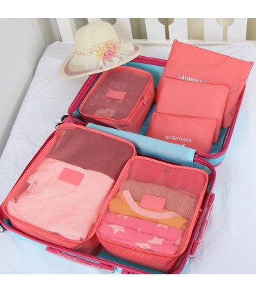 КОМПЛЕКТ 6 БРОЯ ОРГАНАЙЗЕРИ ЗА ПЪТУВАНЕ TRAVEL POUCH