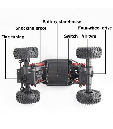 ЛУДИЯ КАТЕРАЧ - ОФРОУД АВТОМОБИЛ С ДИСТАНЦИОННО 4Х4