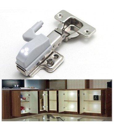 Универсална LED лампа за монтаж върху панта за мебелни вратичкиве