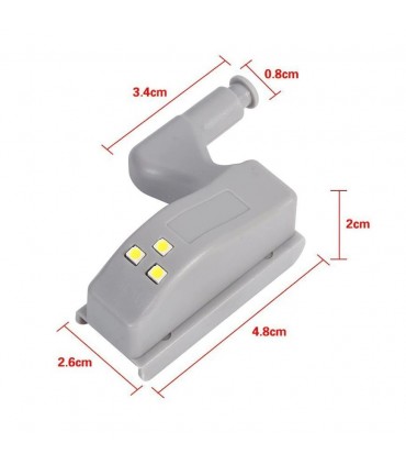 Универсална LED лампа за монтаж върху панта за мебелни вратичкиве