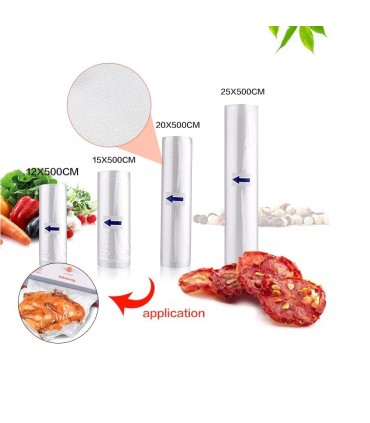 Пликове за вакуумно съхранение на храна, ролка 25х500 см.