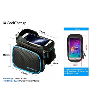 Чантичка за телефон за велосипед със странични джобове