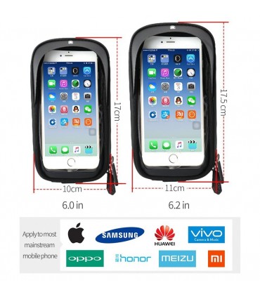 Чанта за рамката на колело с джоб за смартфони от 4.7 до 6.2"