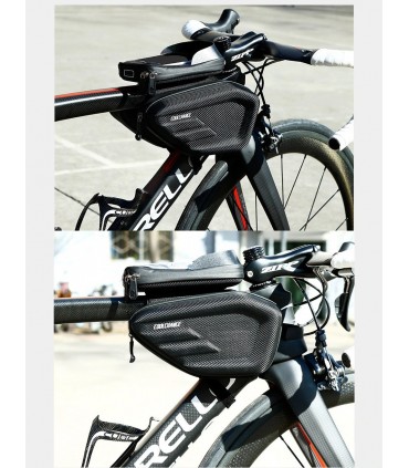 Чанта за рамката на колело с джоб за смартфони от 4.7 до 6.2"
