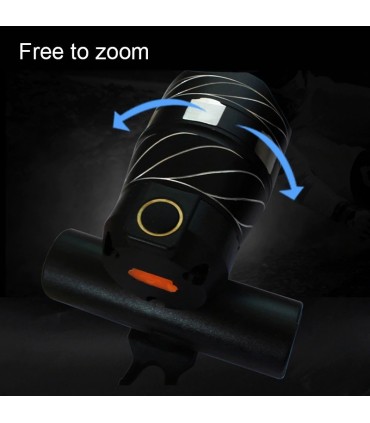 Фар за велосипед T6 1600LM с USB зареждане