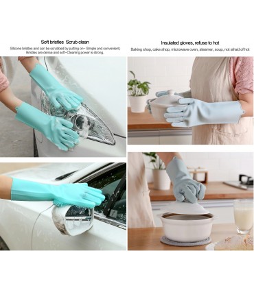 Магически силиконови ръкавици за миене на съдове