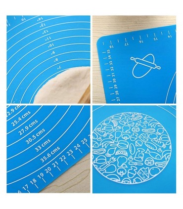 СИЛИКОНОВА ПОДЛОЖКА ЗА МЕСЕНЕ, ТОЧЕНЕ И ПЕЧЕНЕ 60Х40 СМ