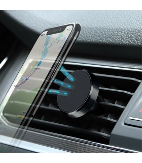 Магнитна стойка за телефон в колата, Черна, Универсална