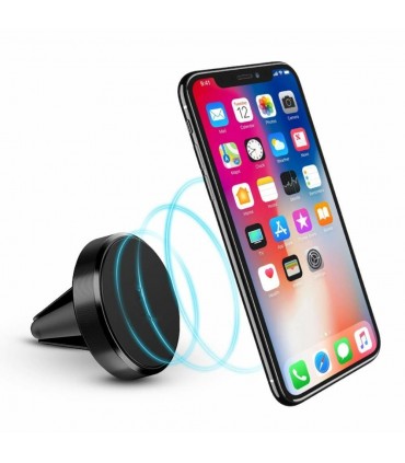 Магнитна стойка за телефон в колата, Черна, Универсална