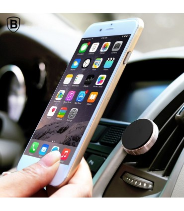 Магнитна стойка за телефон в колата, Черна, Универсална