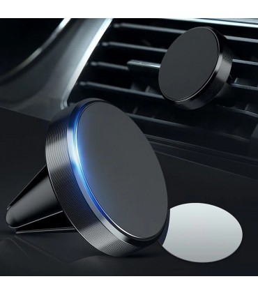 Магнитна стойка за телефон в колата, Черна, Универсална