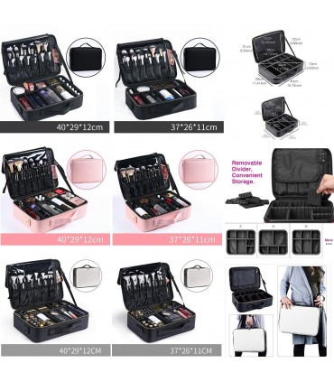 2в1 Професионален куфар-органайзер с 3 отделения за козметика