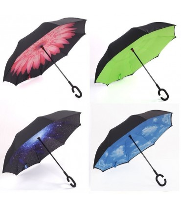 Чадър с обратно затваряне и отваряне