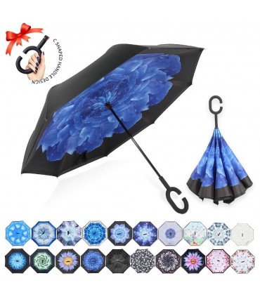 Чадър с обратно затваряне и отваряне