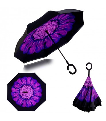 Чадър с обратно затваряне и отваряне