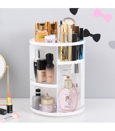 Ефектен въртящ се на 360 градуса органайзер за козметика и гримове