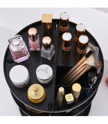 Ефектен въртящ се на 360 градуса органайзер за козметика и гримове