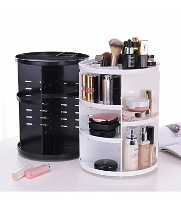 Ефектен въртящ се на 360 градуса органайзер за козметика и гримове