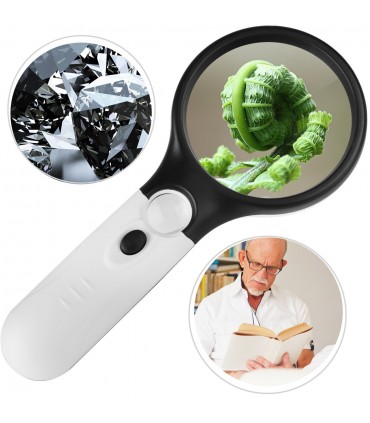 СВЕТЕЩА ЛУПА 75Ф С 3X 45 КРАТНО УВЕЛИЧЕНИЕ