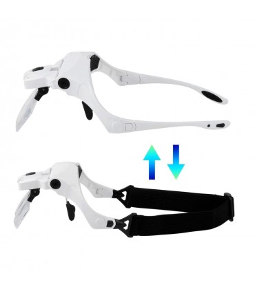 Увеличителни очила с лед осветление и 5 лупи