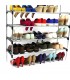 Стелаж за обувки, метал и пластмаса, 6 нива