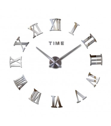 Стенен 3D часовник с римски цифри, стикер