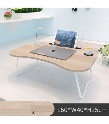 Преносима масичка за лаптоп за легло с поставка за чаша и телефон