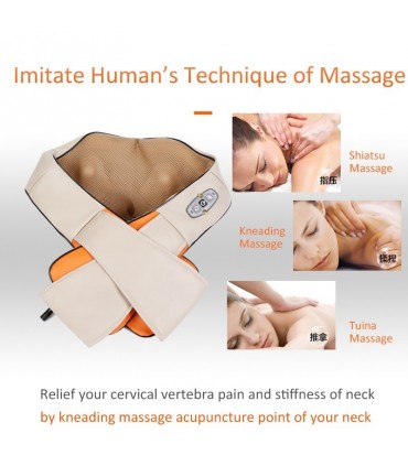 Шиацу масажор,3D,цяло тяло, 220V, 12V