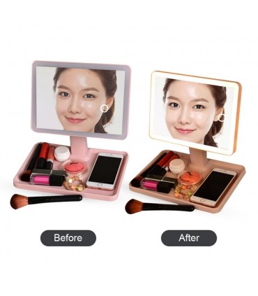 LED огледало за гримиране с лед осветление в 3 цвята