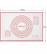Оразмерена силиконова подложка за месене и точене на тесто