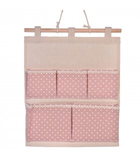 Висящ органайзер с 5 джобчета 30x35см