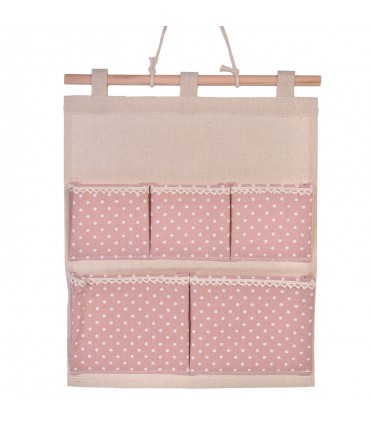 Висящ органайзер с 5 джобчета 30x35см