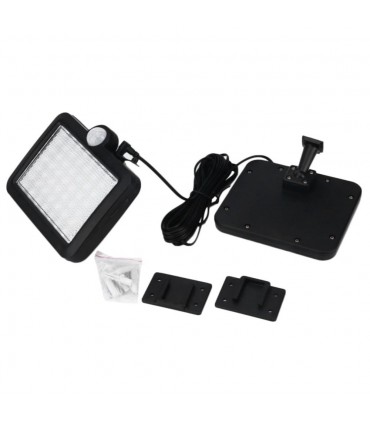 Външна лампа със соларен панел с 56 LED диода и сензор за движение