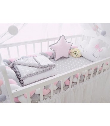 ОЛЕКОТЕН КОМПЛЕКТ ЗА БЕБЕШКО ЛЕГЛО, ПЛЕТЕН ОБИКОЛНИК