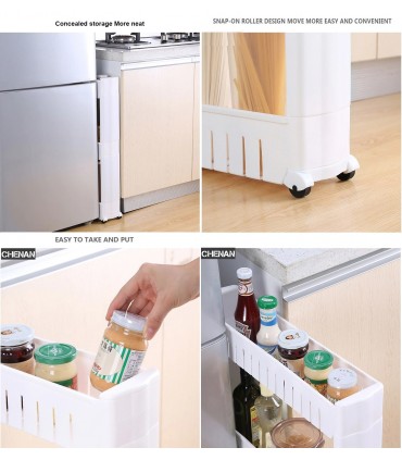 ПОДВИЖНА ЕТАЖЕРКА НА КОЛЕЛА ЗА БАНЯ И КУХНЯ С 3 ИЛИ 4 РАФТА