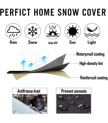 Двулицево покривало за предно стъкло на кола