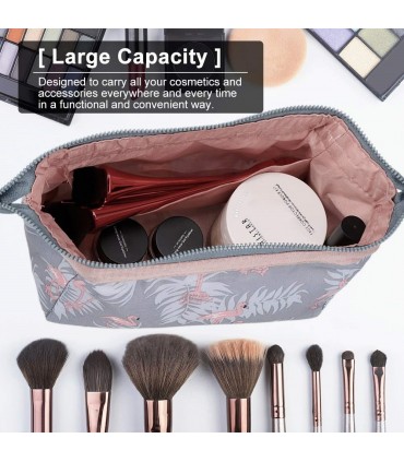 Козметична чантичка, несесер за пътуване с десен фламинго