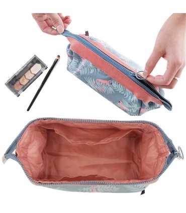 Козметична чантичка, несесер за пътуване с десен фламинго