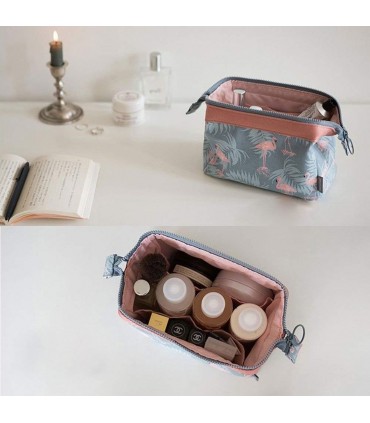 Козметична чантичка, несесер за пътуване с десен фламинго