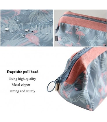 Козметична чантичка, несесер за пътуване с десен фламинго