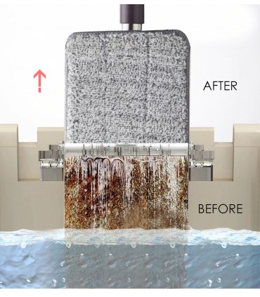 Комплект моп с кофа с 2 отделения за измиване и отцеждане