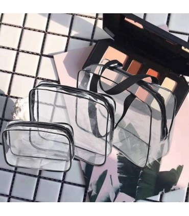 К-т от 3бр. прозрачни несесери с цип