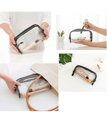 К-т от 3бр. прозрачни несесери с цип