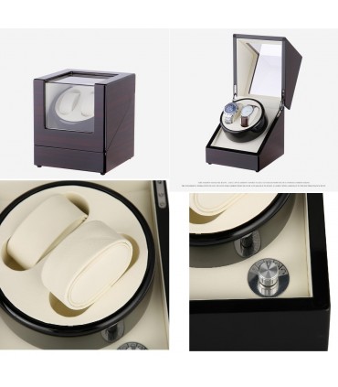 Кутия За Навиване На Автоматични Часовници, за два часовника