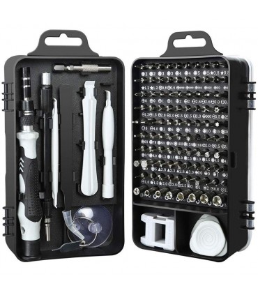 Комплект от 115 отвертки и аксесоари за ремонт на телефони и лаптопи