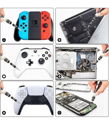 Комплект от 115 отвертки и аксесоари за ремонт на телефони и лаптопи
